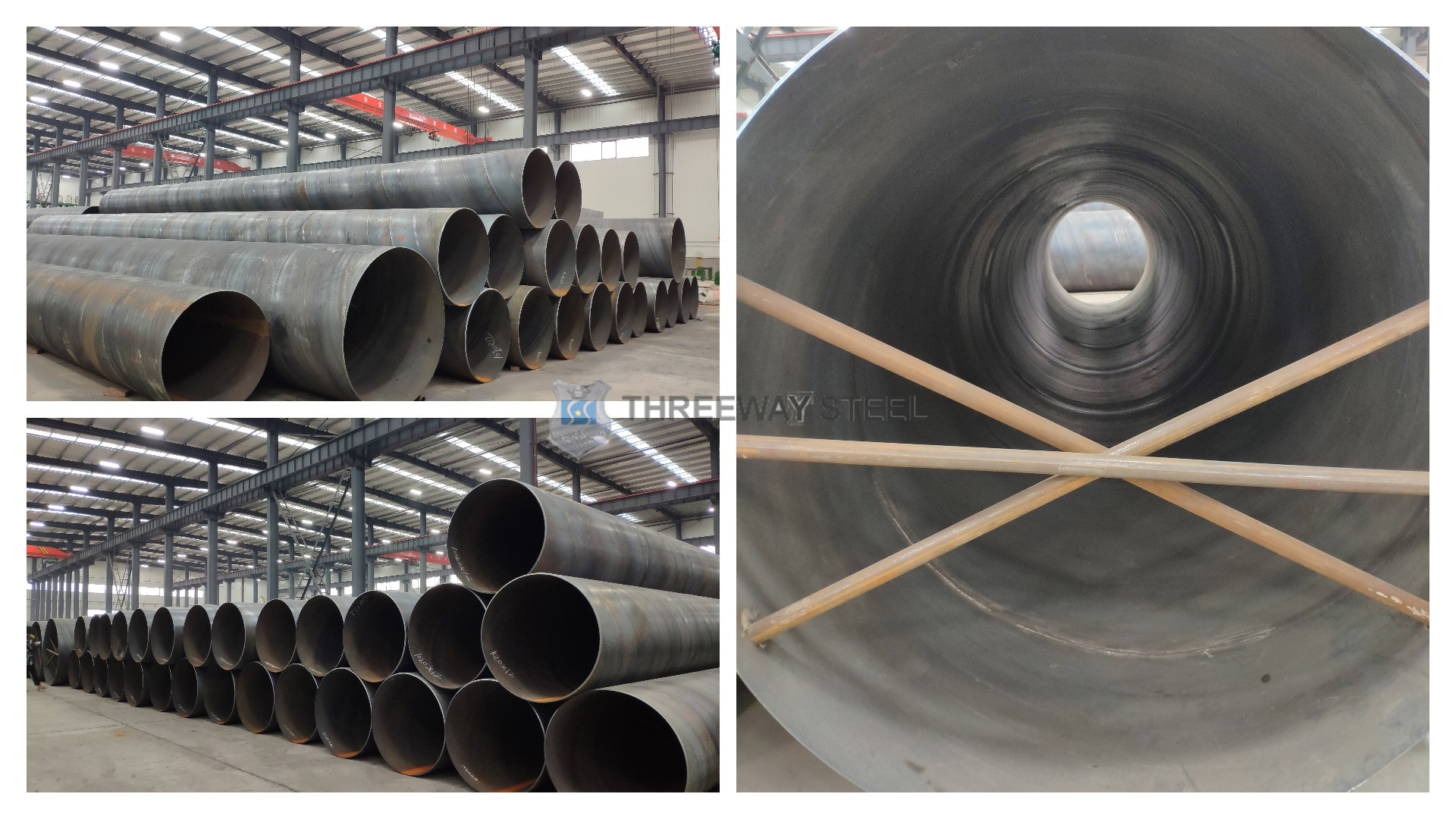Exportation de tubes en acier SSAW